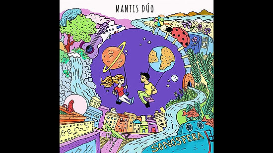 Animated Music album cover. Client: Mantis Dúo